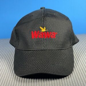 Wawa Logo Hat (Adult one size black adjustable breathable)